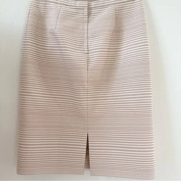 Marc Jacobs Beige Striped Pencil Skirt 4 - Picture 2 of 6